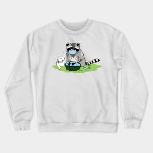 Corona Raccoon Blue Mask Crewneck Sweatshirt